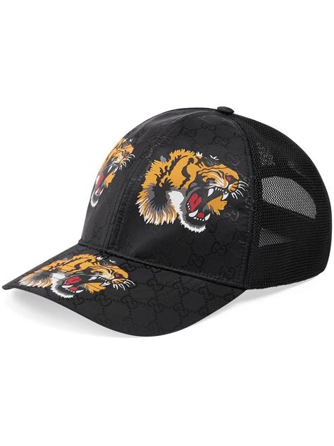 gucci tiger print cap|gucci tiger printed cap.